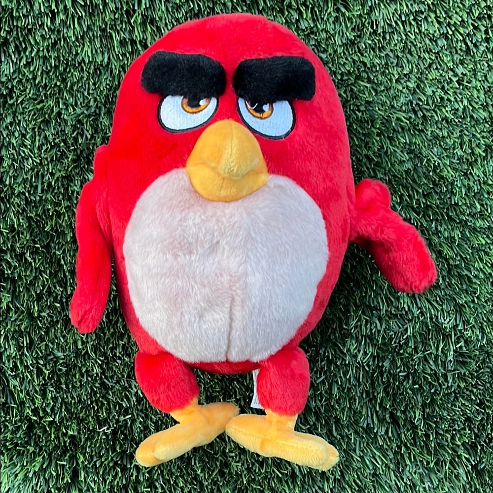 Red Plush Bird Toy